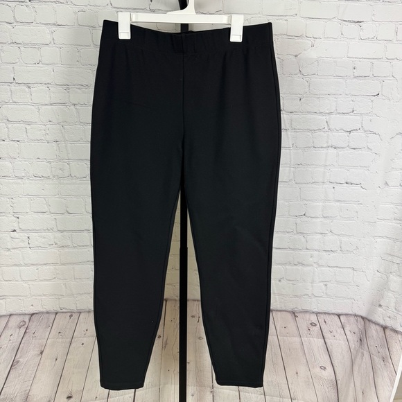 Boston Proper Ponte Knit Pull On Legging Black Size Large - Picture 1 of 7